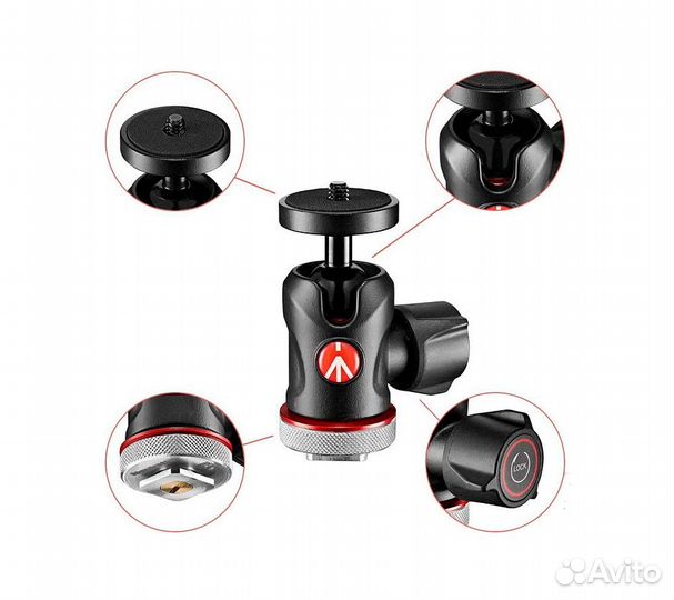 Штативная голова Manfrotto MH492LCD-BH шаровая алю