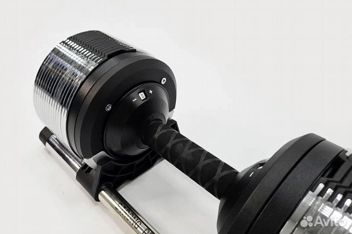 Регулируемая гантель StrongPeople 32 кг (хром, шаг