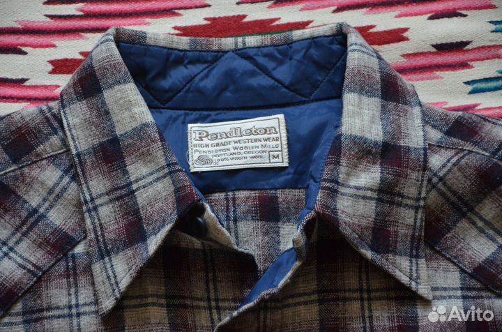1970s Pendleton Wool Western, Made In Usa Medium