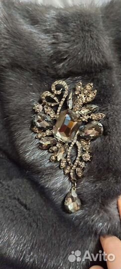 Жилет норковый, удлиненный