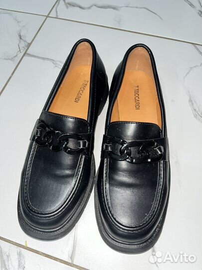 Лоферы женские 37 размер черные