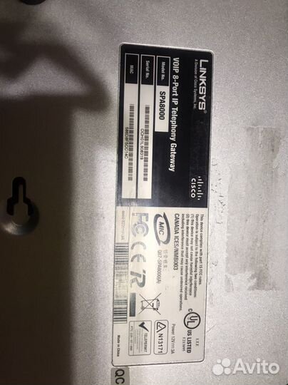Телефонный шлюз Cisco Linksys SPA 8000
