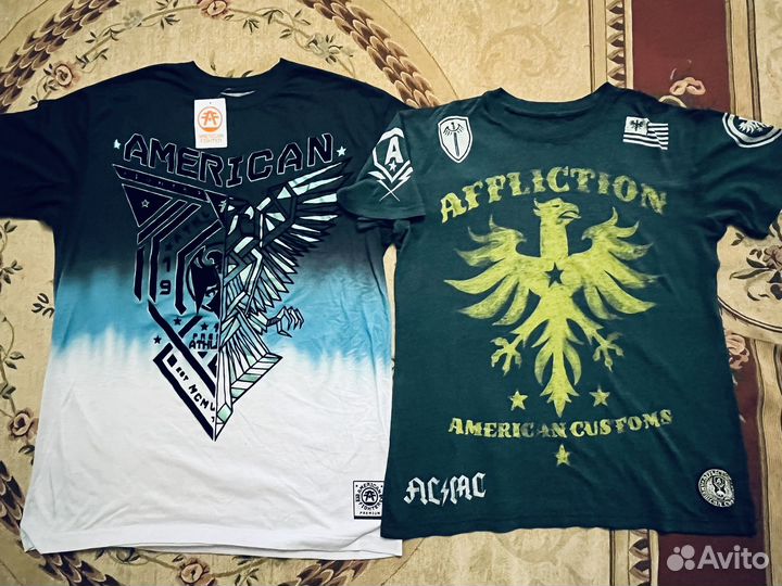 Футболка Affliction,байкерская,оригинал,48и50р-р