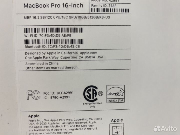 Apple MacBook Pro 16 M3 Pro 18GB 512GB Space Black