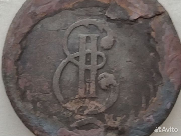 Старинная монета 1768 год, номинал 5 копеек