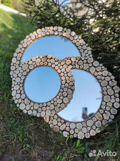 Зеркало из можжевельника
