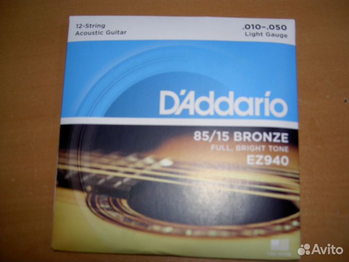 Струны для 12-струнки D'Addario EZ940