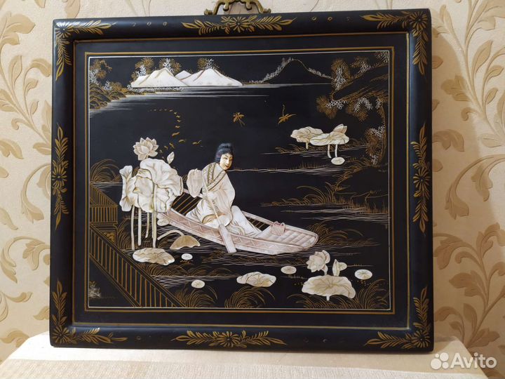 Картина в стиле шинуазри XX век. Антиквариат