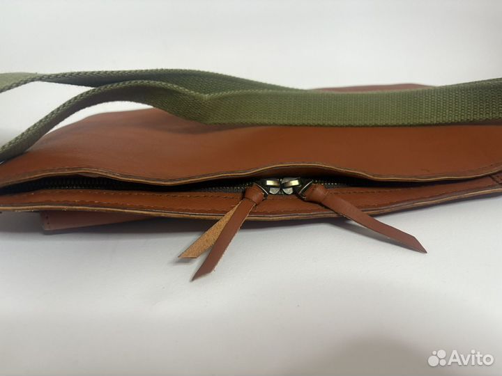 Мужская кожаная сумка ручной работы