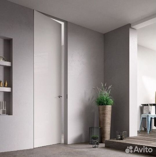 Скрытые двери под отделку