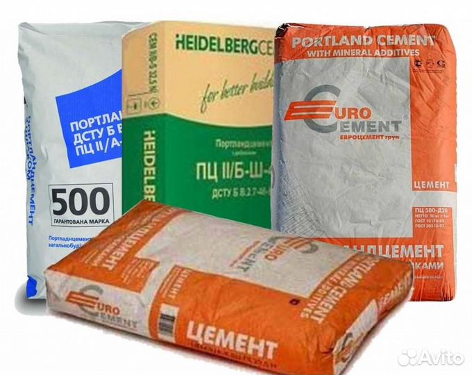 Цемент М400, М500, М600
