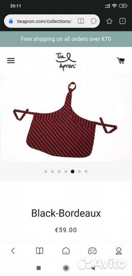 Галстук поварской фартук