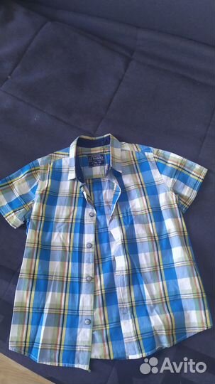 Фирменные рубашки, поло, жилет р.122