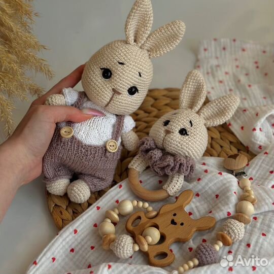 Вязаный набор для новорожденного