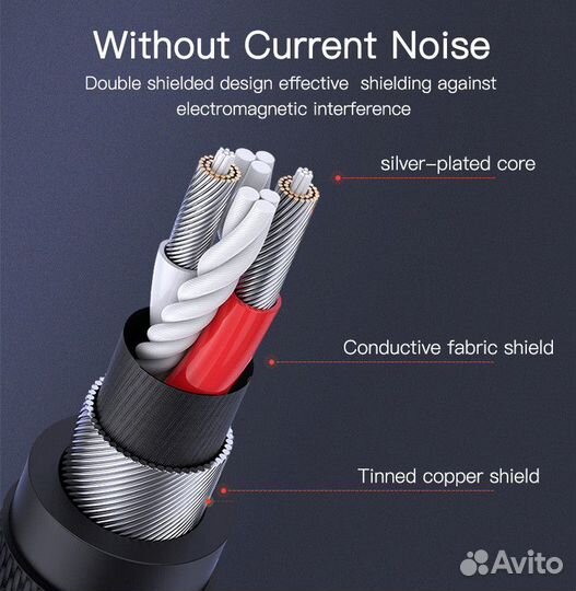 Аудиокабель 3.5 мм/USB Type-C