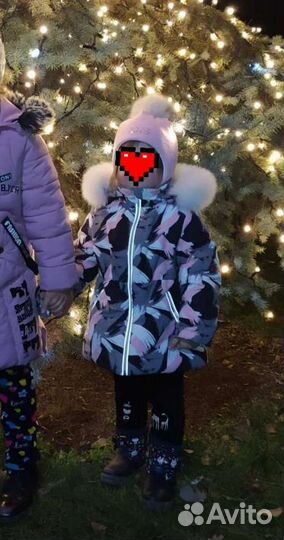 Зимний костюм для девочки,шапка в подарок