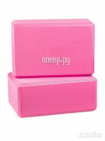 Блок для йоги ZDK 23х15х10cm 2шт ZDKblock10/pink
