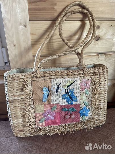 Соломенная сумка