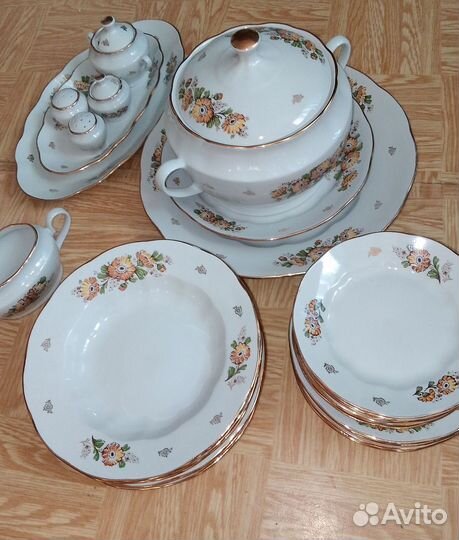 Столовый сервиз фарфор СССР