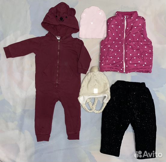 Вещи для девочки пакетом 80 размер