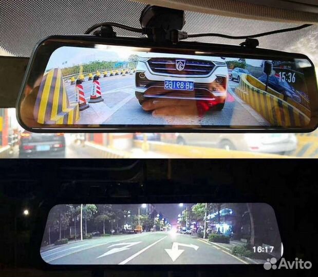 Регистратор в зеркале полноэкранный+камера з.в 67