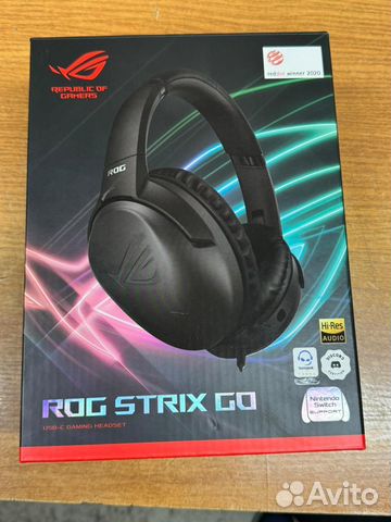 Игровые наушники asus rog strix GO купить в Москве | Электроника | Авито