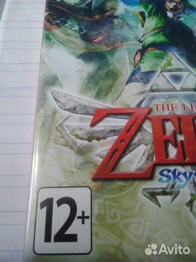 Картридж для nintendo zelda skyward sword HD