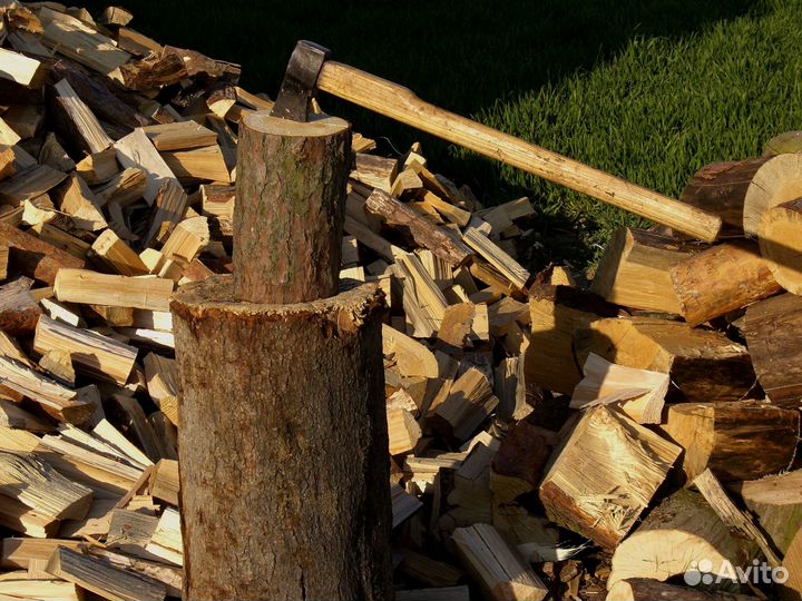 Дрова колотые твердых пород