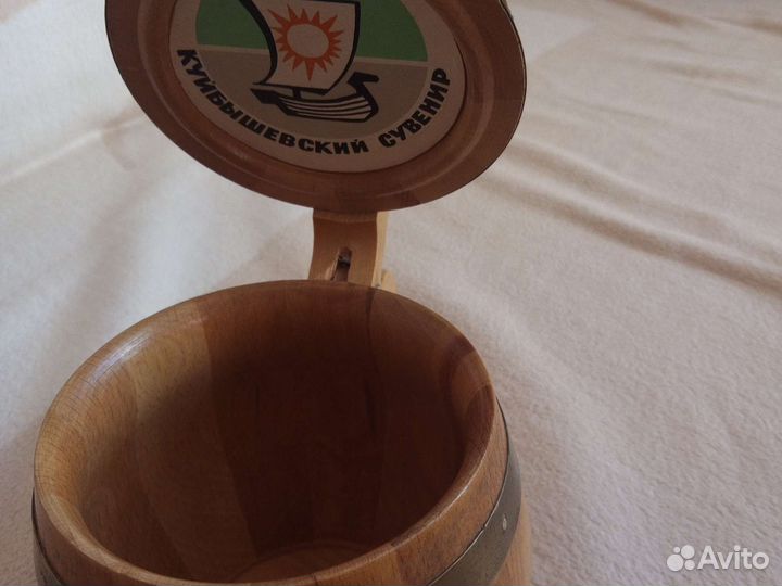 Кружка пивная сувенирная деревянная