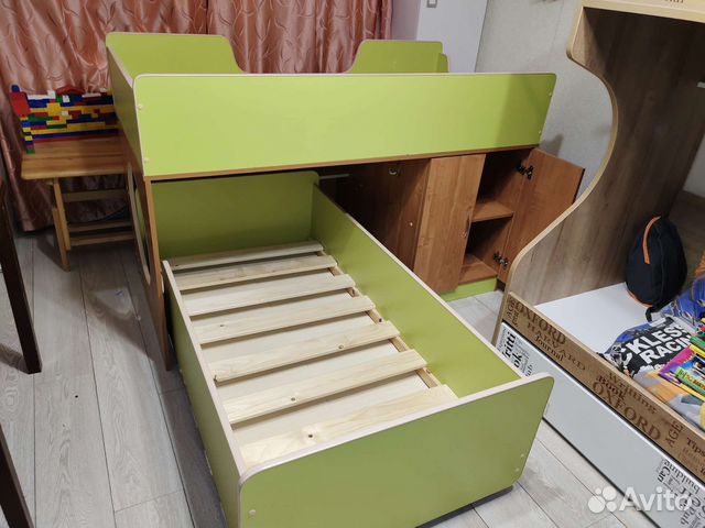 Кровать-чердак +выкатная кровать