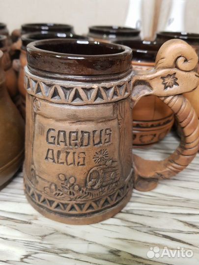 Кружки керамические и Бутылка Коподокия