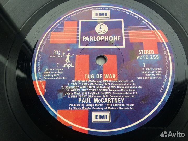 Paul McCartney - Tug Of War, UK