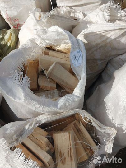 Дрова в мешках