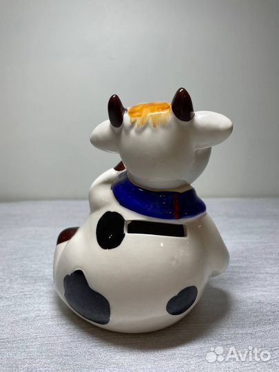 Копилка керамическая коровка идеальная
