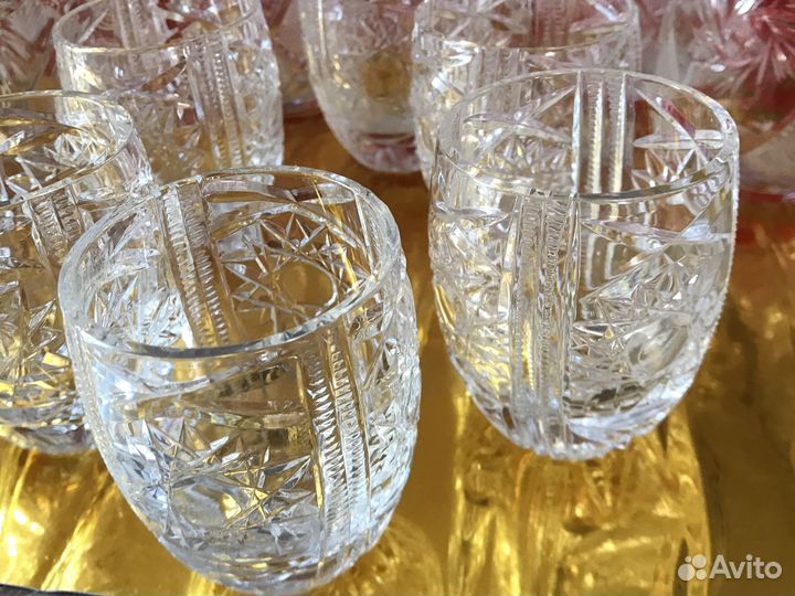 Блюдо-поднос Богемия. Набор хоустальный