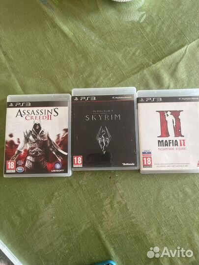 Assassins creed 2, Skyrim, Mafia 2 ps3