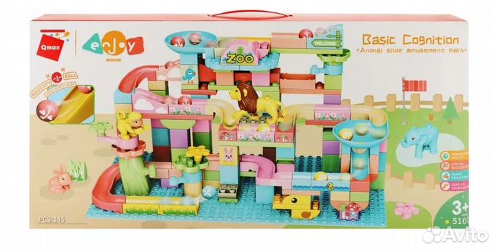 Конструктор Парк развлечений 145 деталей от бренда