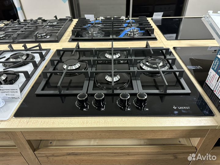 Варочная панель gefest 2231-01 p3(черное стекло)