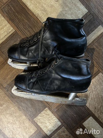 Коньки хоккейные СССР 41 размер натур.кожа