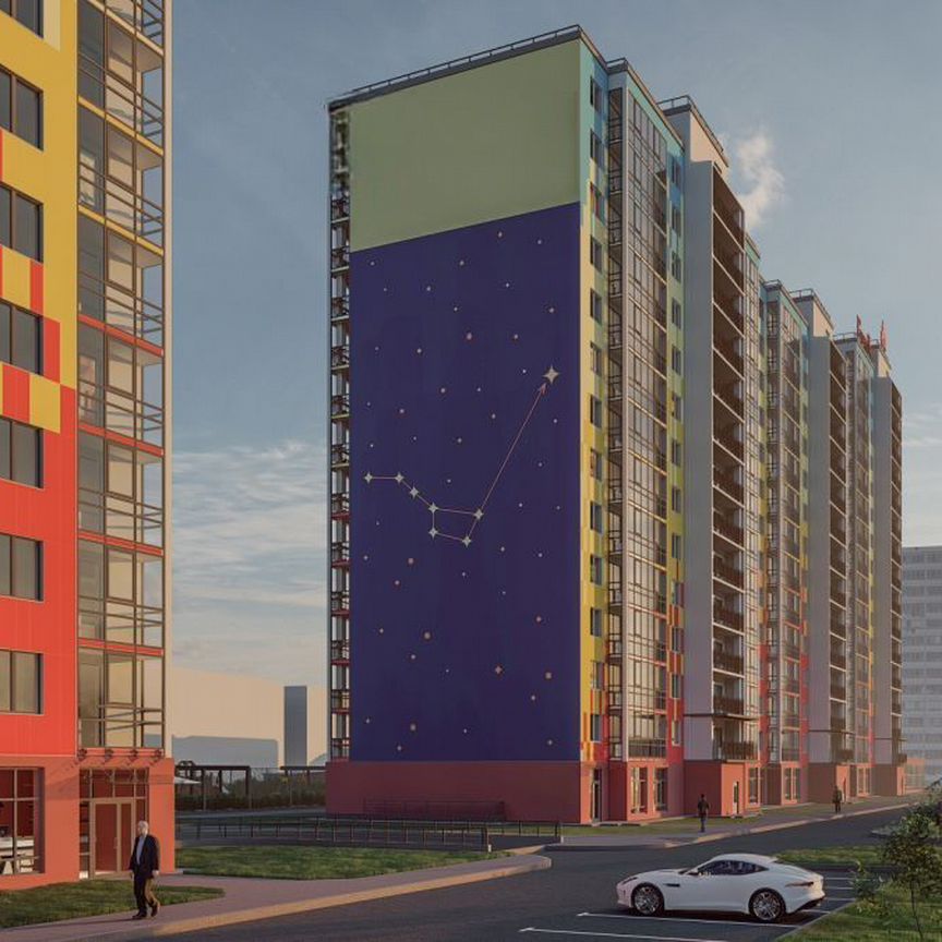 1-к. квартира, 50,5 м², 7/15 эт.