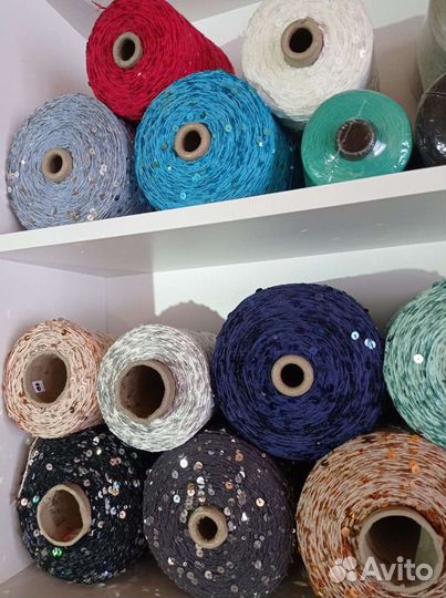 Пряжа пайетки бобинная