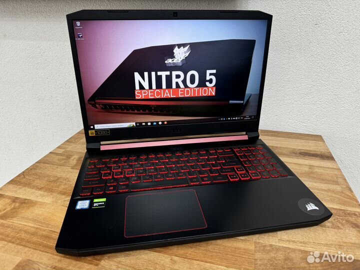 2021 Nitro 8 ядер i5-8300H 16Gb GTX1050 SSD512+HDD