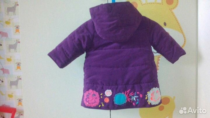 Куртка новая двухсторонняя для девочки
