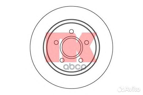 Диск тормозной ford focus 04/08/volvo C30/C70