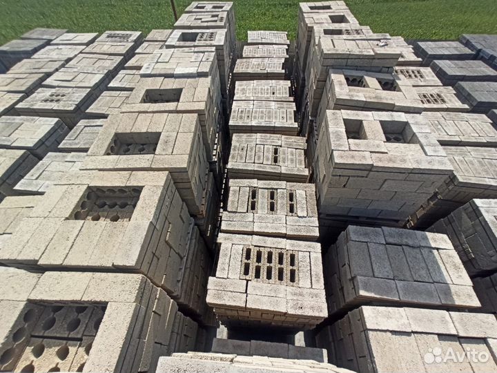 Керамзитобетоннный вибропрессованный блок