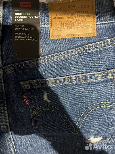 Джинсовая юбка levis