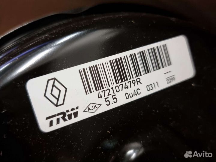 Вакуумный усилитель тормозов xray/logan/renault