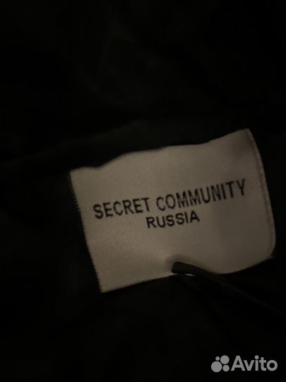 Пуховик scr merch monogram down jacket черный