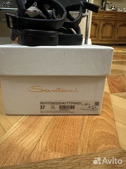 Босоножки кожаные Santoni