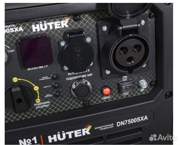 Генератор бензиновый huter DN 7500 SXA инверторный 64/10/10
